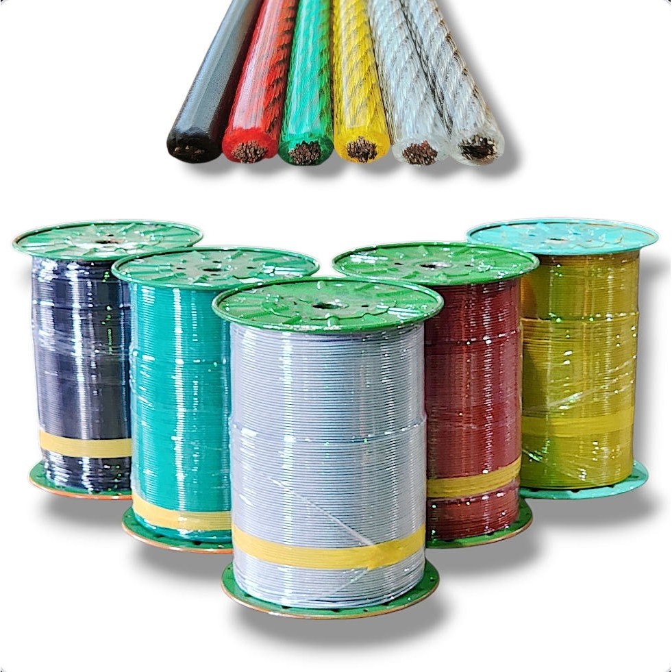 코팅와이어 로프 3mm 4mm 5mm 6mm 8mm 롤단위 국산 PVC 163,000원