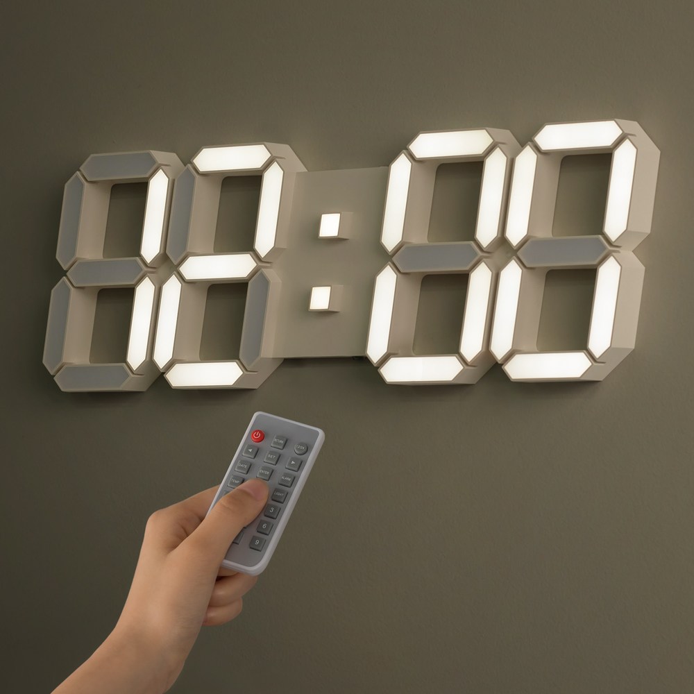 플라이토 코드제로 무선 인테리어 3D LED 벽시계 38cm 선이 없는 깔끔한 벽시계 178,000원