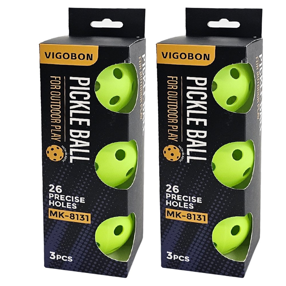 비고본 피클볼 공 실내용, 6개, 그린 9,900원