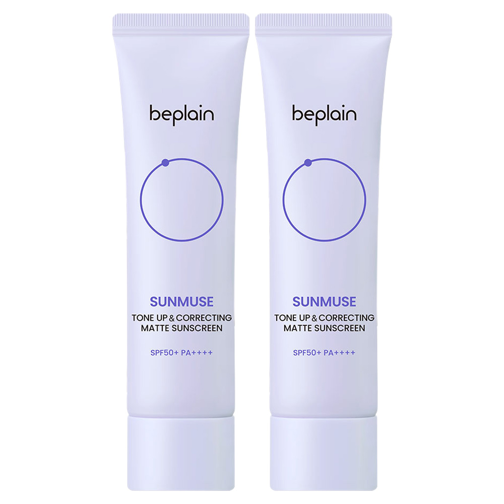 비플레인 선뮤즈 톤업 앤 코렉팅 매트 선크림 SPF50+ PA++++, 50ml, 2개 32,750원