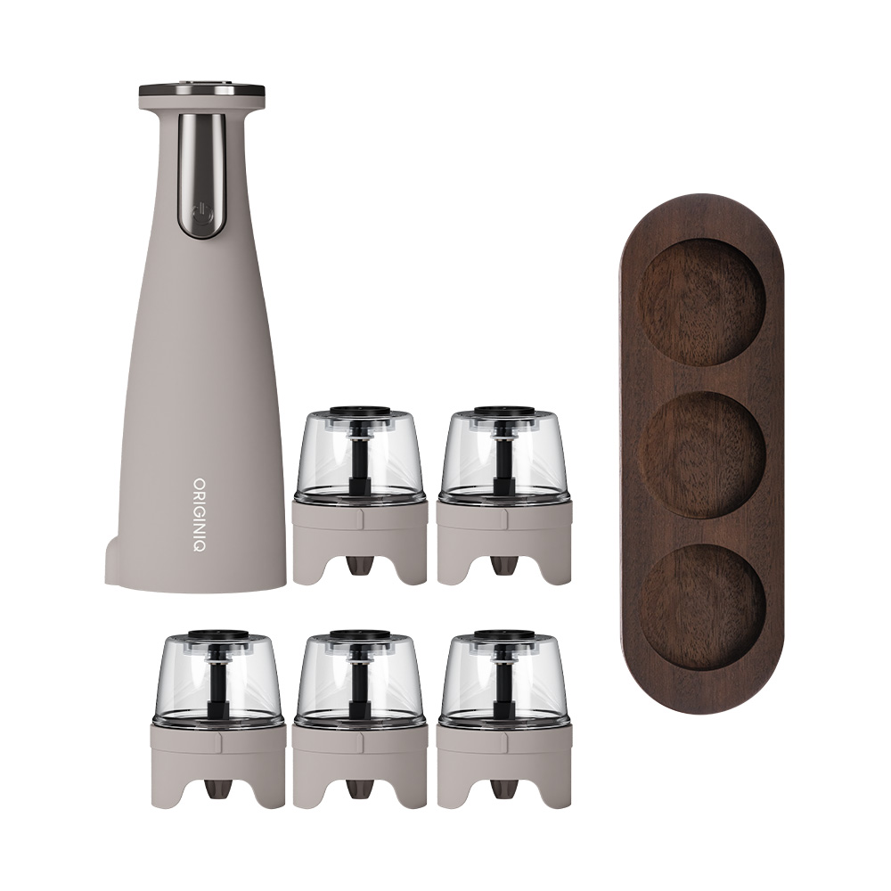 오리지니크 전동 후추 그라인더 풀세트 +탄화티크 우드트레이 (기본입자 분쇄), 1세트, 316ml 128,160원