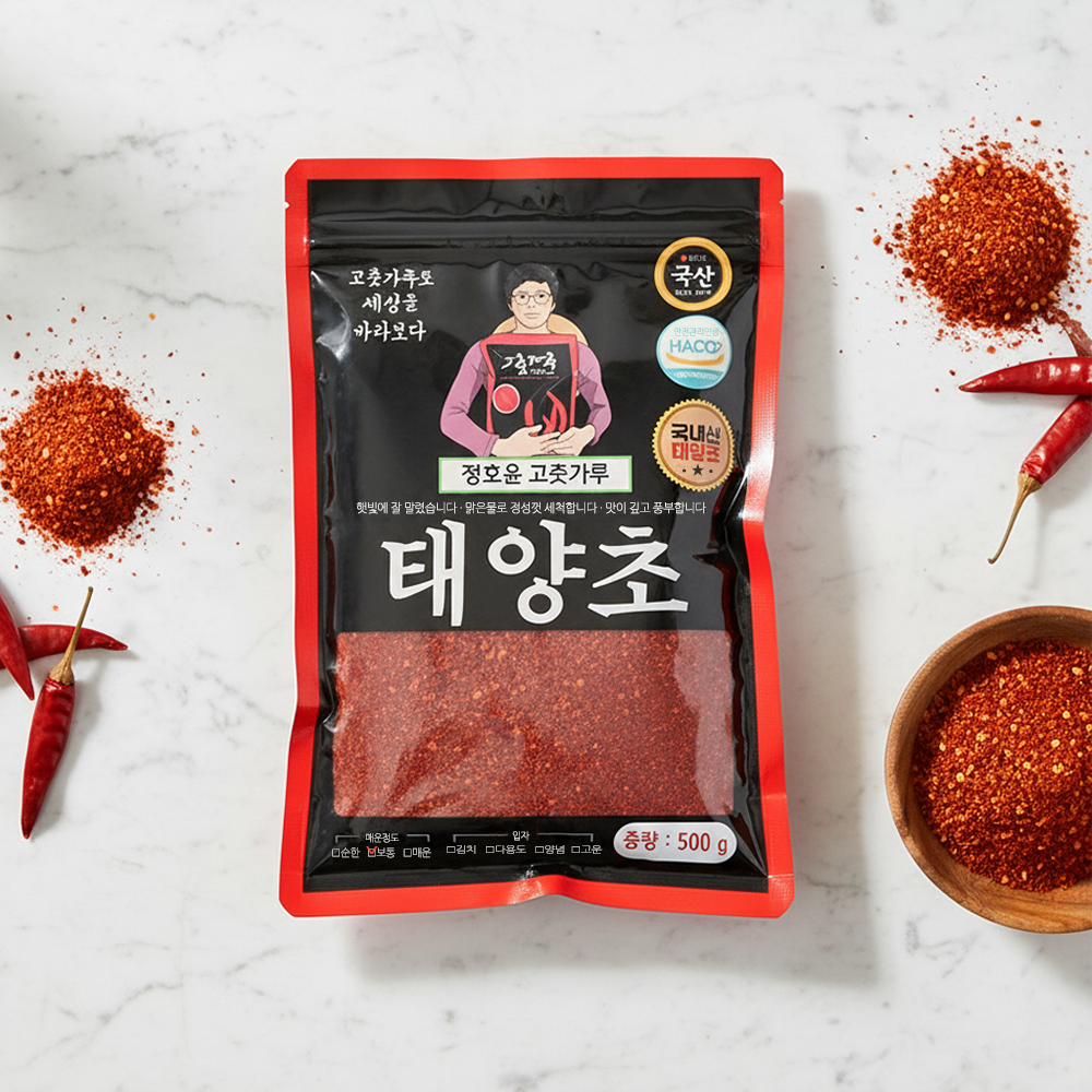 국산 햇고추가루 김치용 태양초 1근 19,800원