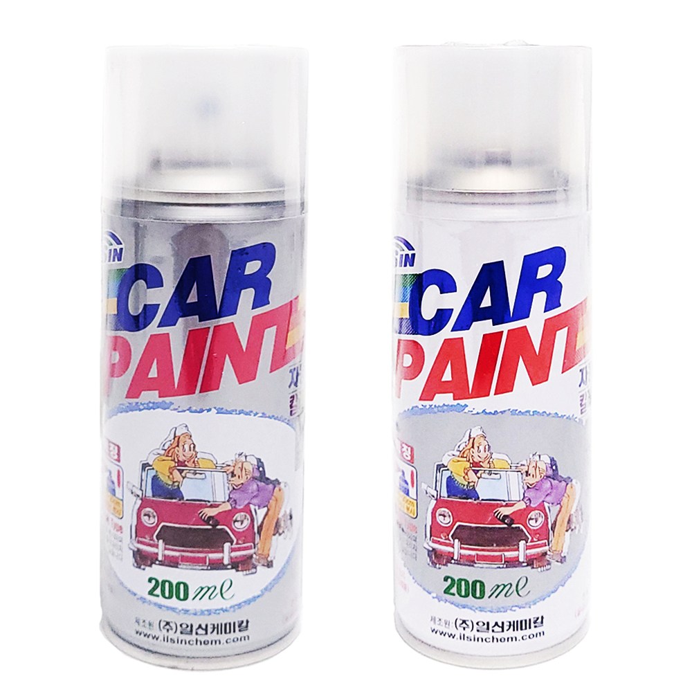 일신 자동차 페인트 호환 스프레이 카페인트 + 마감용 투명 세트 13,800원