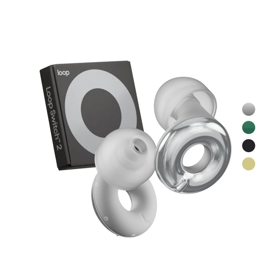 Loop 룹 이어플러그 스위치 2 층간 소음 수면 소음방지 귀마개 실버, 1개, 1개입 90,000원