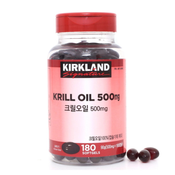커클랜드 시그니처 크릴오일 500mg 소프트젤 캡슐180정 49,000원