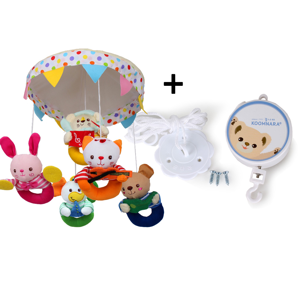 꿈나라 모빌, 동물악단 모빌+수동오르골 세트 28,300원