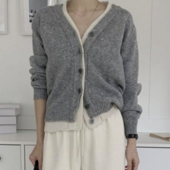 joy, begins - 재미주 투톤 레이어드가디건 (2 color) 38,700원