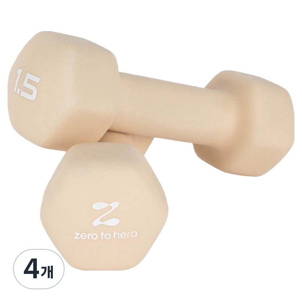 제로투헤라 네오프렌 논슬립 아령 린넨, 4개, 1.5kg 23,800원