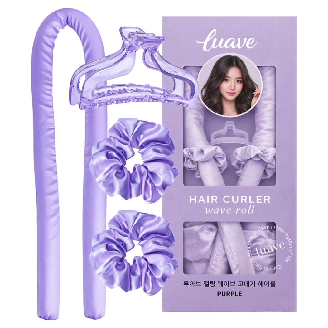 루아브 컬링 웨이브 고데기 헤어롤, 1개, purple 6,980원