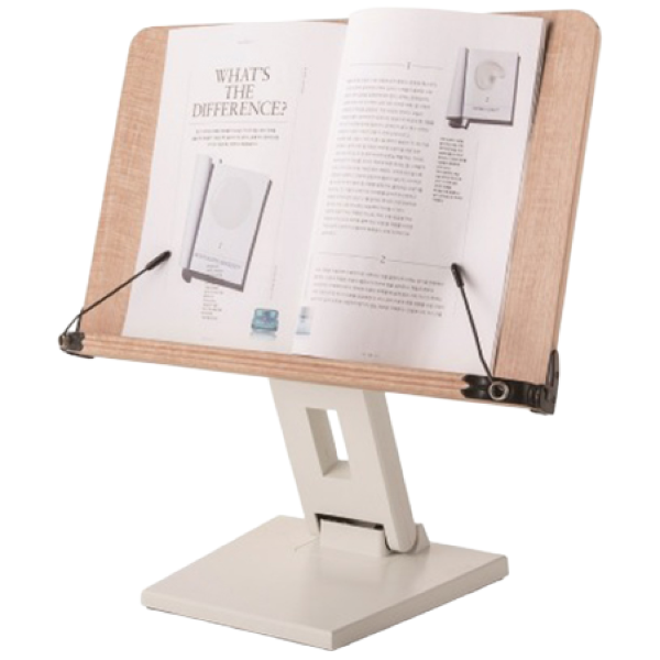 아이레벨 독서대 N40H-W 원목 높이 조절 +3cm UP 화이트 책받침대, 단일상품 57,200원