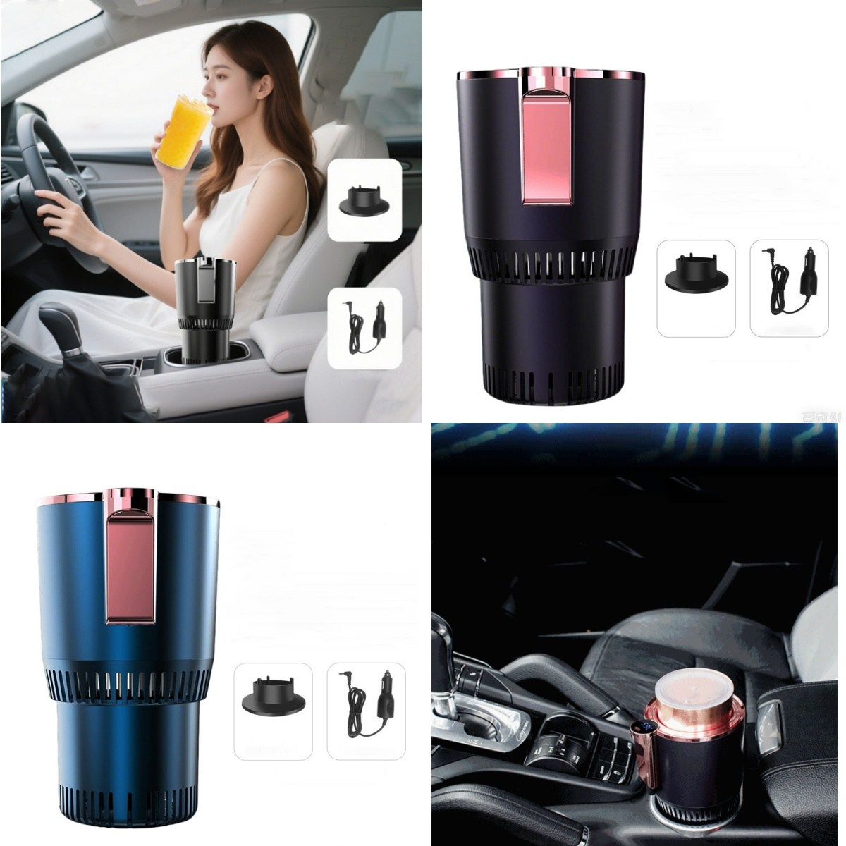 [성의] 12V차량용 쿨링컵 홀더 냉각+보온 2in1 자동차 보냉 컵홀더 LED터치 자동차 TEC반도체 야외 캠핑 낚시 출장 여행 급속냉각 보온 홀더 신상 27,500원