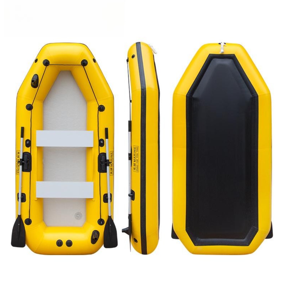 낚시 고무보트 카약 무동력 요트 플로팅 물놀이 래프팅, 2.6m 보트+12V 58lb A 440,000원