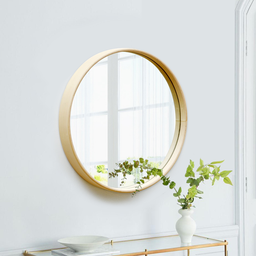 우드로하우스 원목 원형 벽거울 26,600원