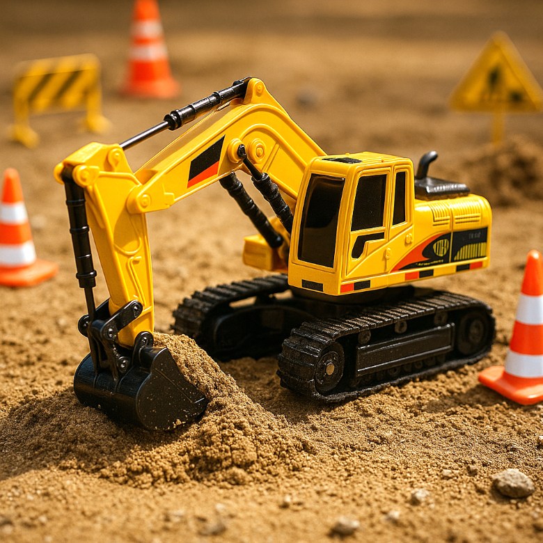 무선조종 rc카 어린이장난감 포크레인 중장비 장난감, 1개, 앰버 옐로우, 현재가 34,800원