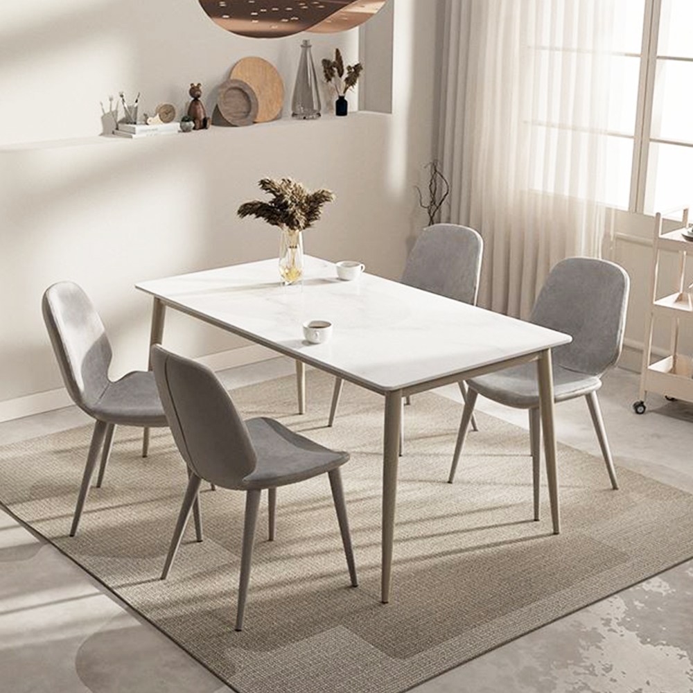 인트리 카페시리즈 조이 통세라믹 4인 식탁세트 의자형 의자4개, 단품 611,000원