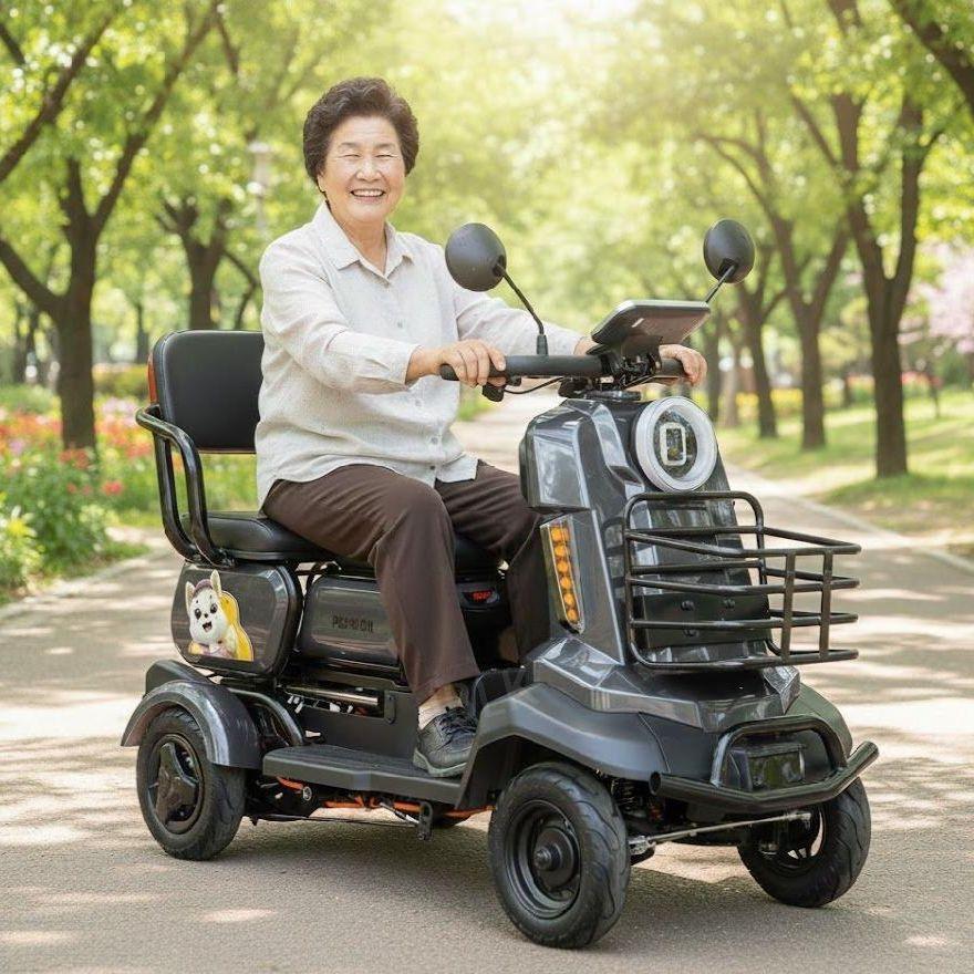 모션쿼드 튼튼한 사륜 전동스쿠터 어르신 노인 전동차 네발 전기자전거 전기차 1,129,000원