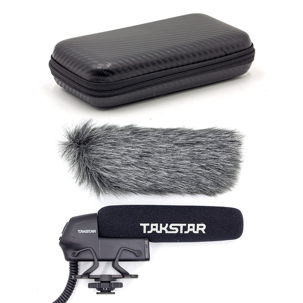 TAKSTAR SGC-600 퍼 윈드스크린 케이스 세트 지향성 콘덴서 마이크 야외 털 커버 데드캣 윈드실드 바람소리 풍절음 감쇄 필터링 73,900원