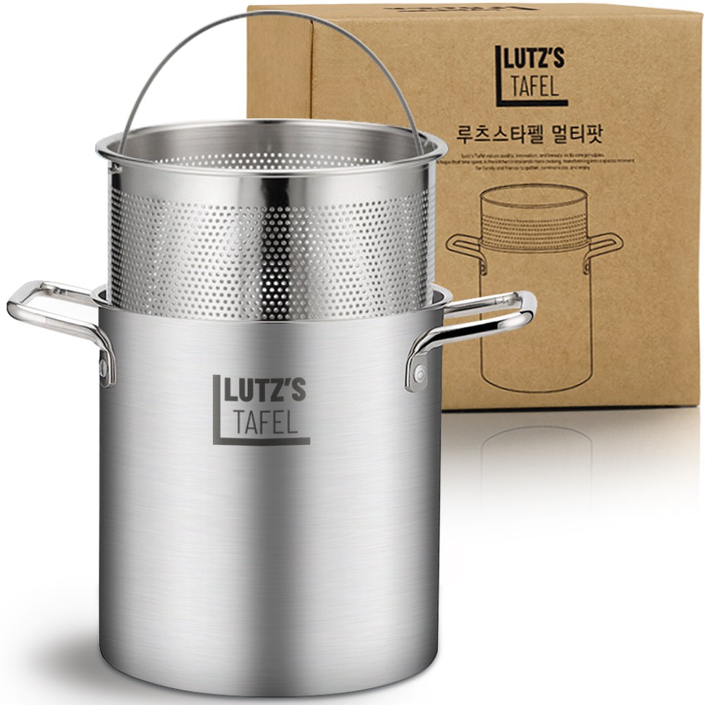 루츠스타펠 대용량 올스텐 304 멀티팟 인덕션 파스타 채망 냄비 21,990원