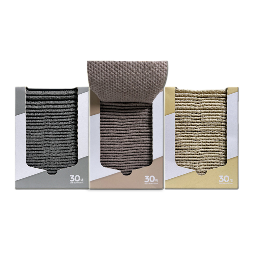 스카트 하루한장 뽑아쓰는 THE 버블 수세미, 그레이 + 베이지 + 브라운, 30개입, 3개 12,700원