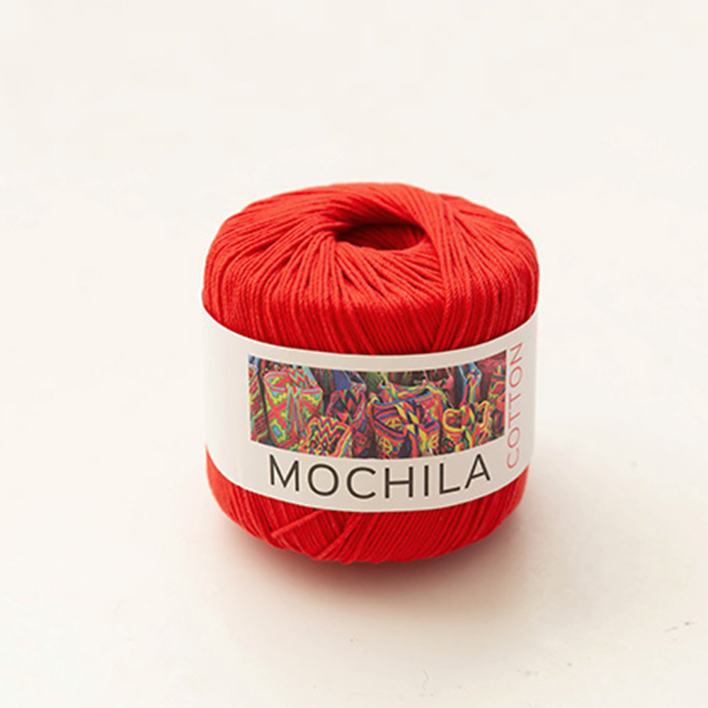 모칠라실 코튼 면사 코바늘 뜨개실 털실 얇은뜨개질실 면뜨개실 53컬러, 1개, 008) 레드 3,800원