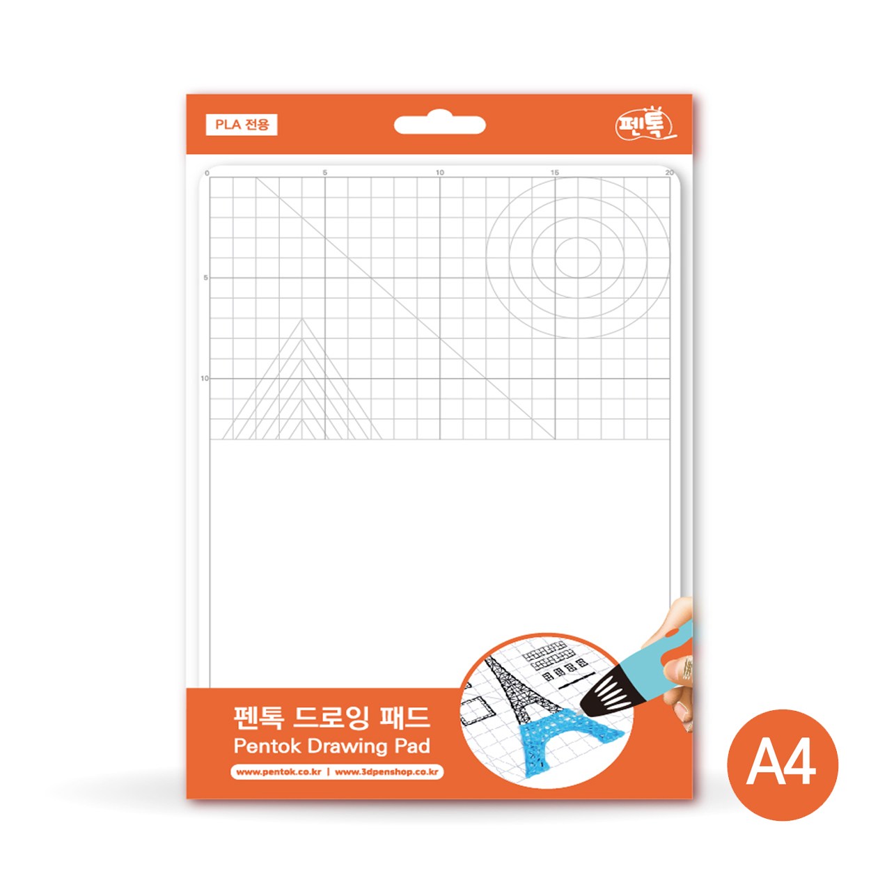 펜톡 3D펜 패드 고온 전용 쓰리디펜 드로잉 매트 A4 4,950원
