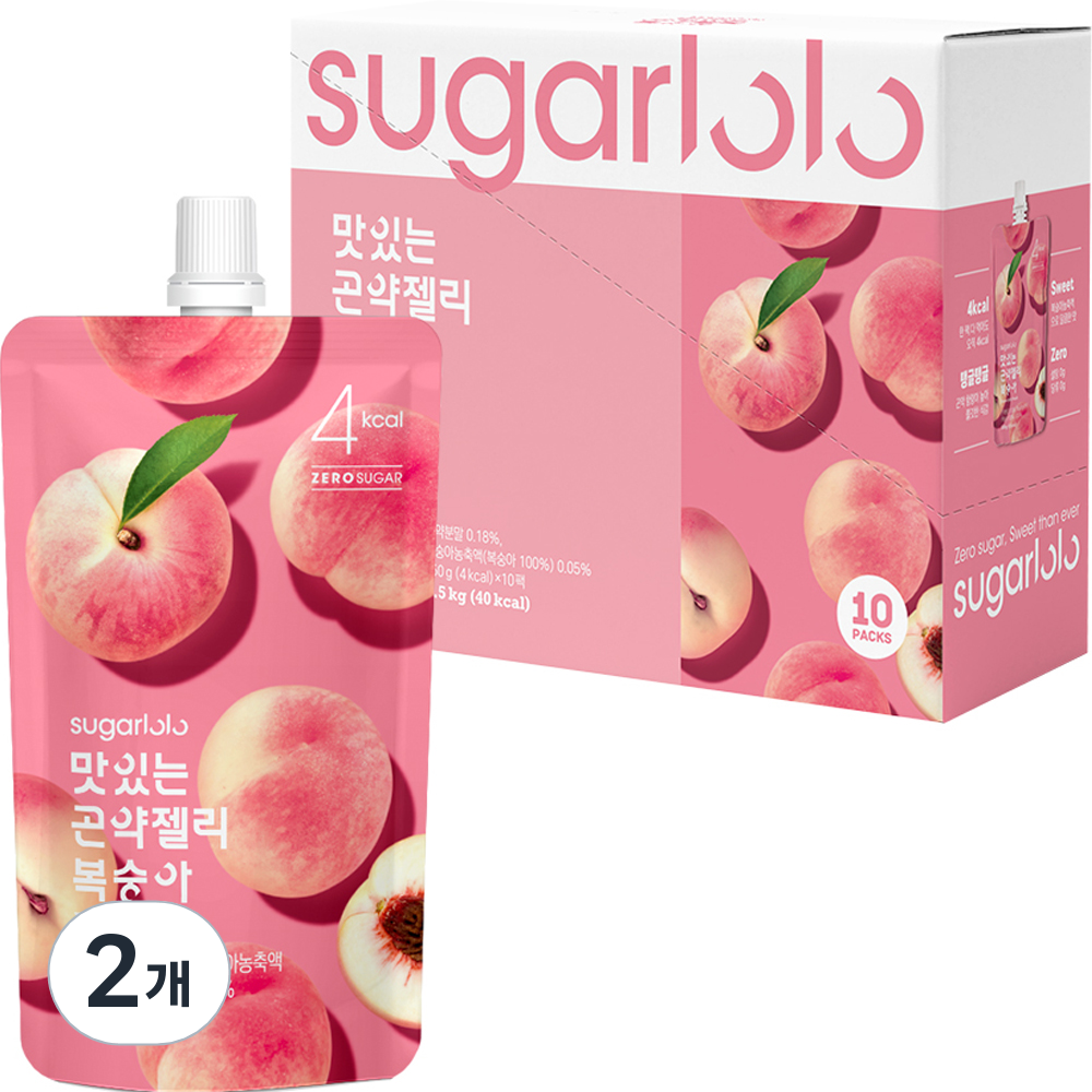 슈가로로 맛있는 곤약젤리 복숭아, 20개, 150ml 21,400원