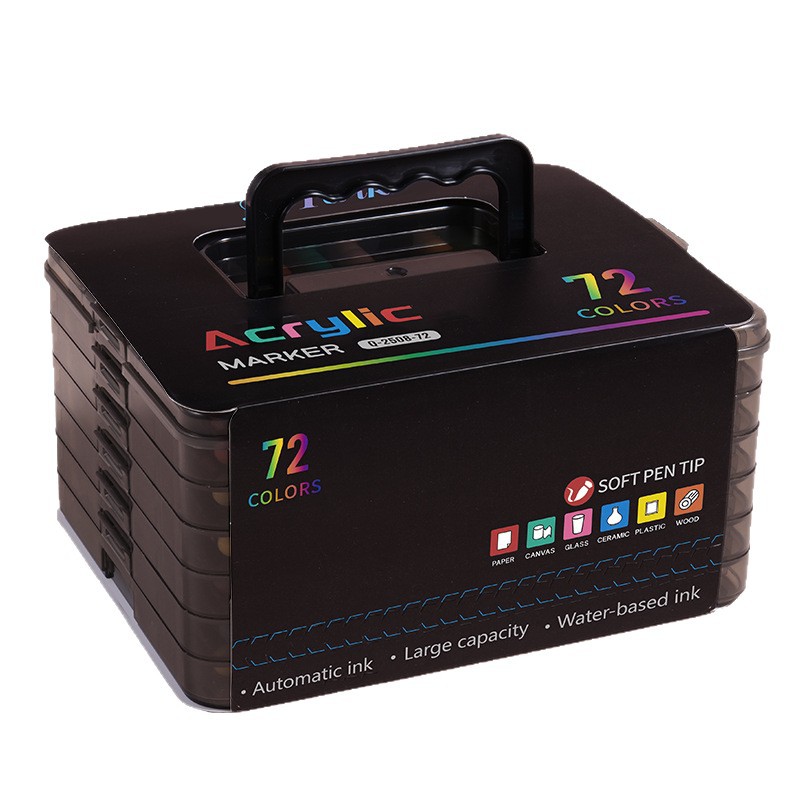 미니플 크리에이티브 아크릴 마카펜 세트, 1세트, 24색 16,800원