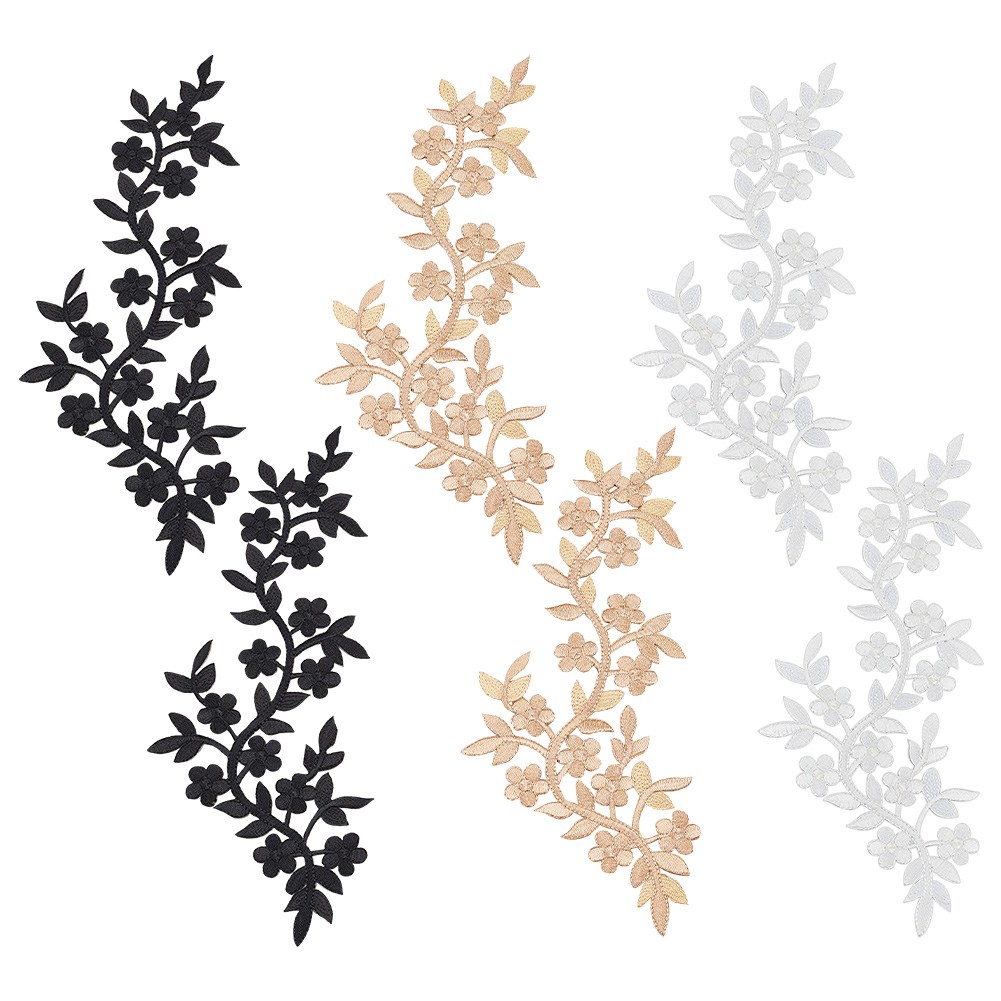 화려한 꽃무늬 자수 패치 화사한 봄 테마 DIY 핸드메이드 의류 수선 수공예 소품, 1개, 믹스 컬러 184 16,110원