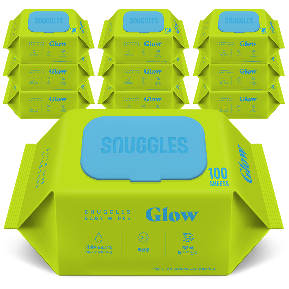스너글스 글로우 유아용 피부 저자극 인증 고평량 아기물티슈 엠보싱 캡형 10,790원