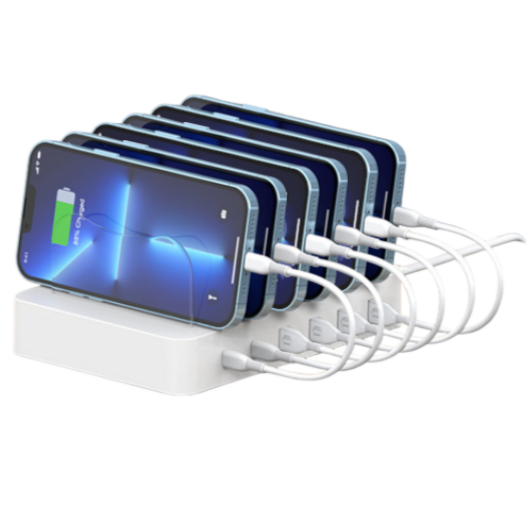 LED 6포트 PD PPS 고속 멀티 충전기 자영업자 영업용 가정용 92,500원