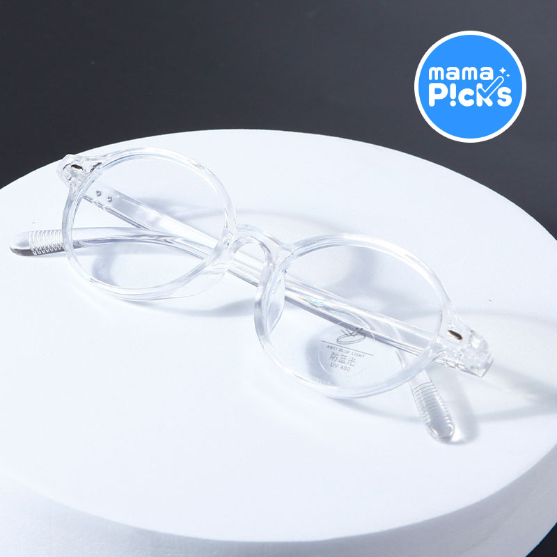 마마픽스 블루라이트 차단 라운드 뿔테 안경테 8,600원
