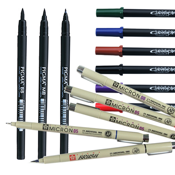 사쿠라 피그마 마이크론/캘리그래퍼/브러쉬/캘리그라피 1,800원