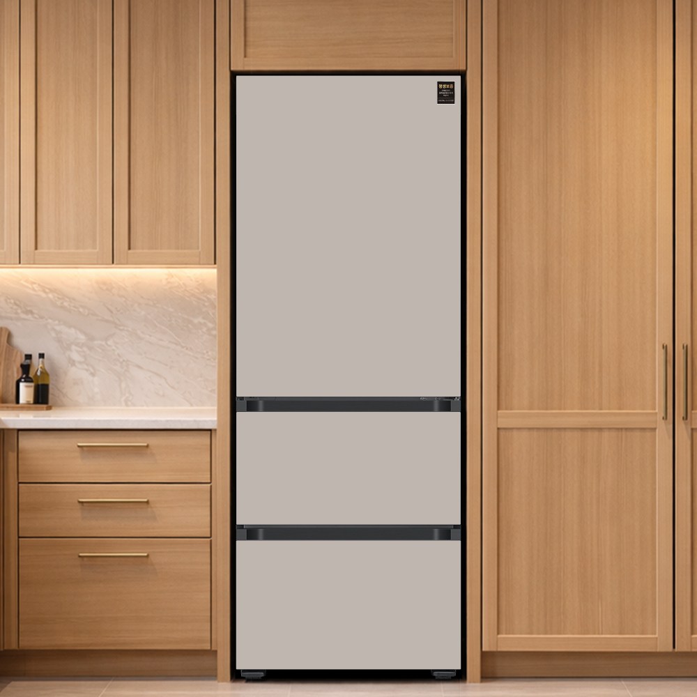 BESPOKE 김치플러스 RQ33DB74E1AP 313L 3도어 키친핏 도어색상선택 2,399,000원