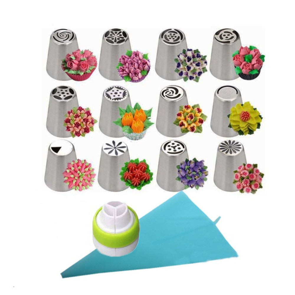 이브닝메종 생크림 비누 캔들용 플라워 모양 깍지팁 12종 세트 12,900원