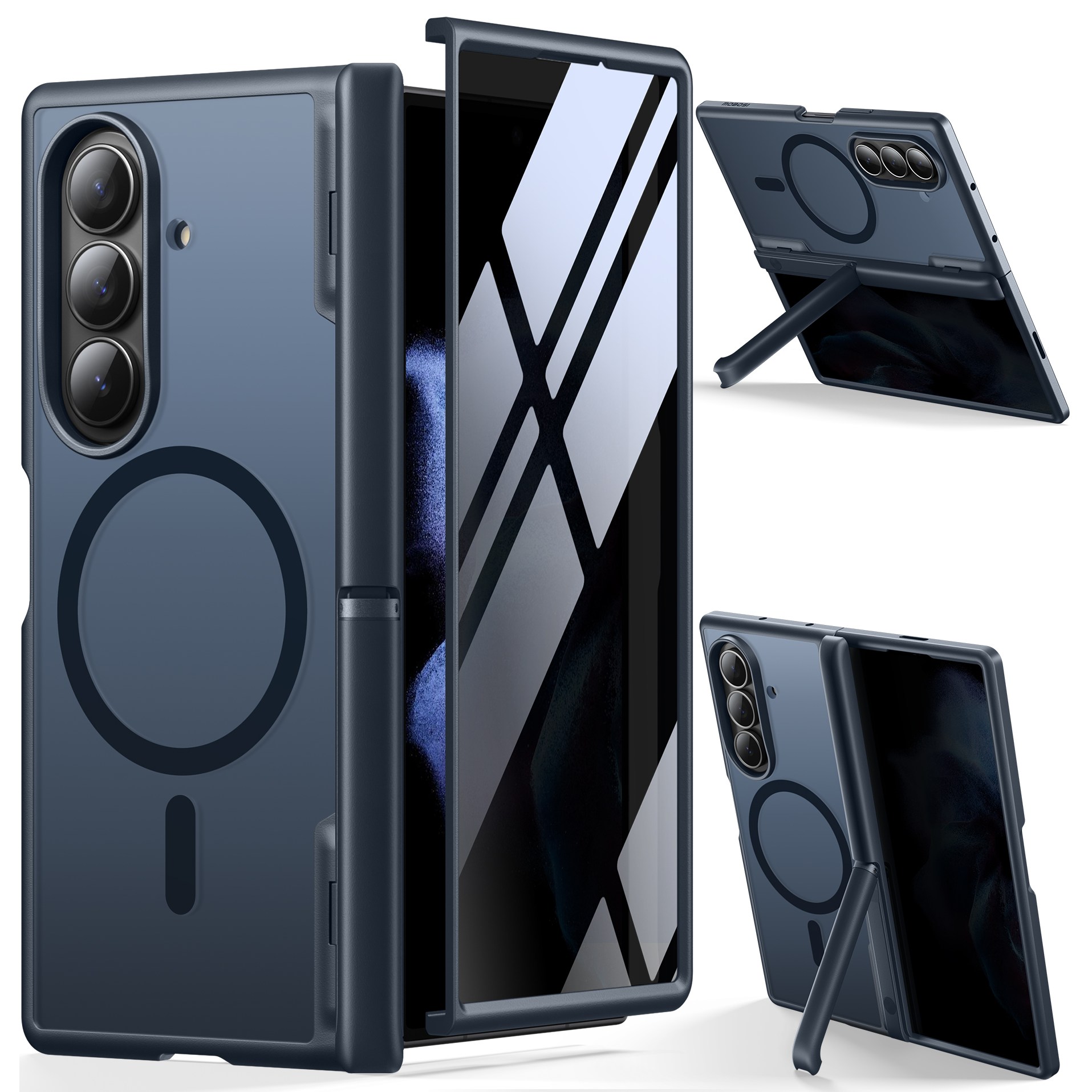 모보시 힌지 보호 마그네틱 킥스탠드 충격 방지 슬림 풀커버 휴대폰 케이스 120,000원