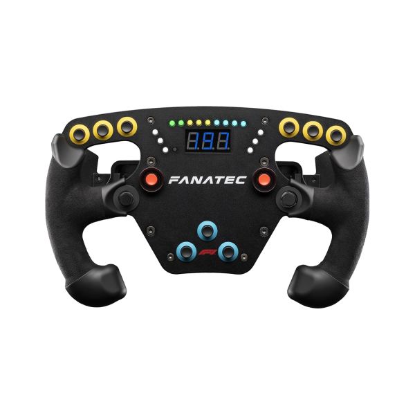 Fanatec 시뮬레이션 레이싱 클럽스포츠 스티어링 휠 F1 e스포츠 V2 – 공식 라이선스 포뮬러 1™ 제품 알칸타라 그립 LED 디스플레이 자석 패들 통합 진동 모터 PC 553,900원