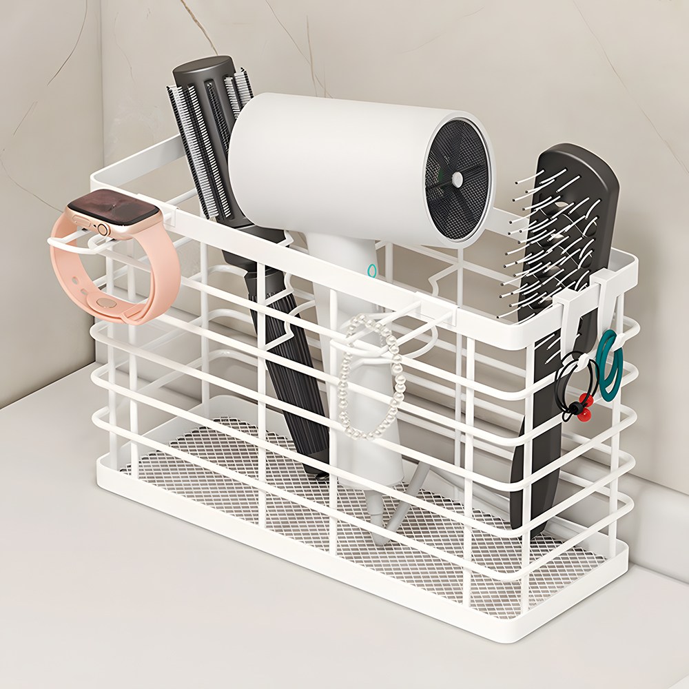 트렌드컨테이너 다용도 욕실 드라이기 거치대 무타공 2컬러 15,800원