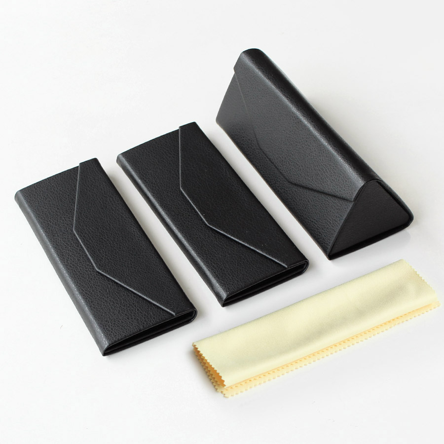 휴대용 선글라스케이스 접이식 삼각 안경케이스 안경닦이 x 3세트 12,600원