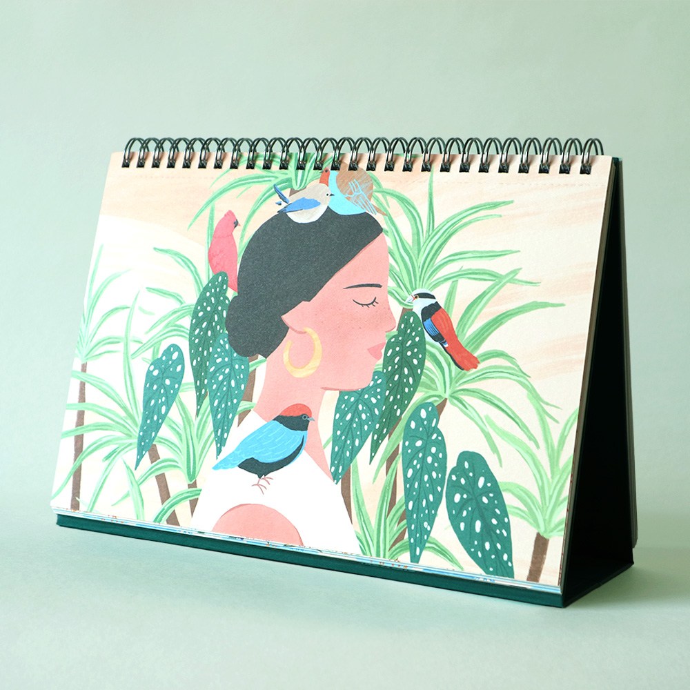 녹비 탁상형 만년 일러스트 캘린더 달력 33,000원