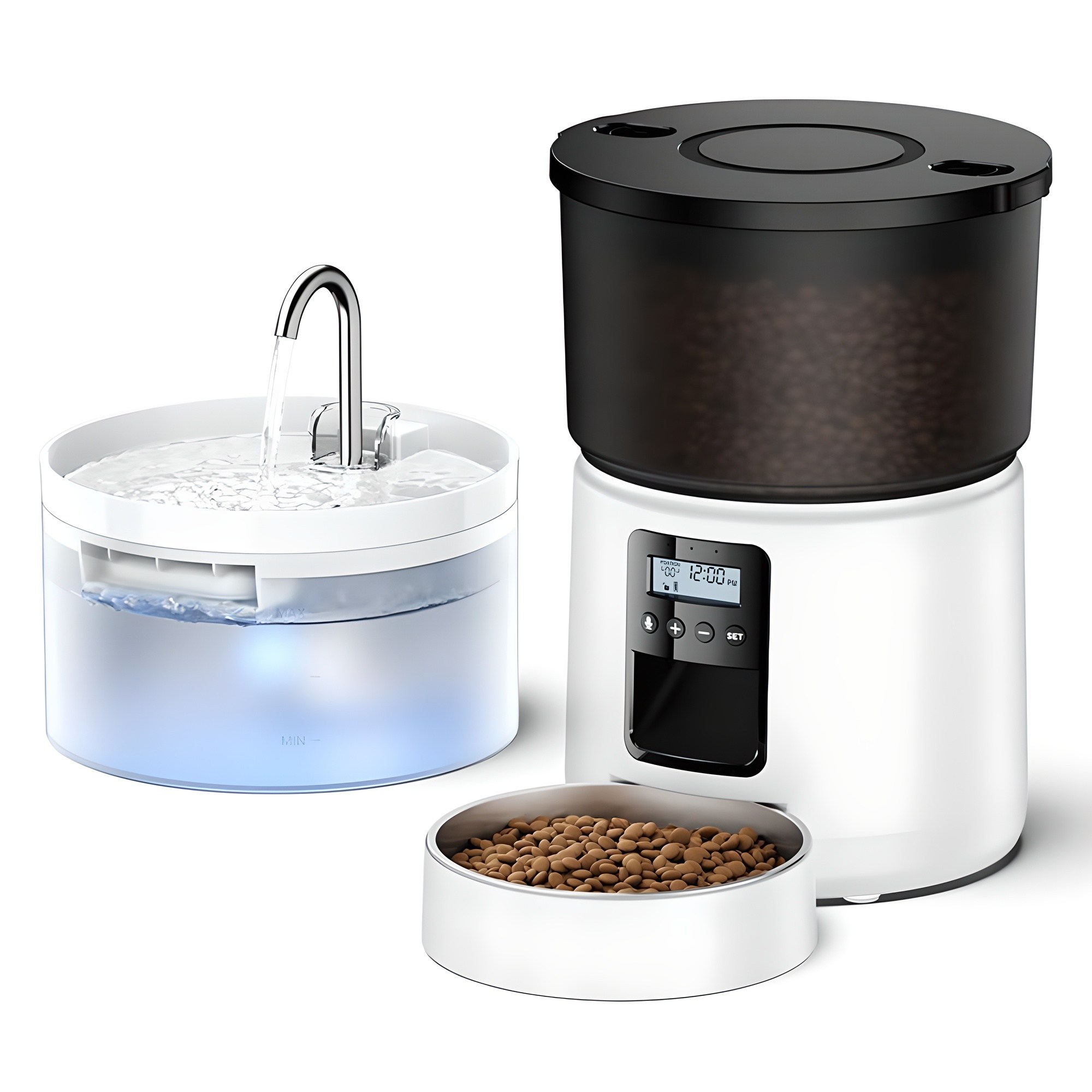 로제코 반려동물 자동 급식기 3L + 급수기 2L 세트 52,000원