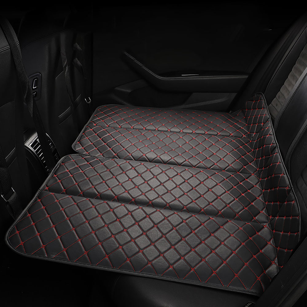 프리미엄 퀼팅 접이식 뒷좌석 차박 매트 SUV 침대 평탄화, 블랙레드 22,900원
