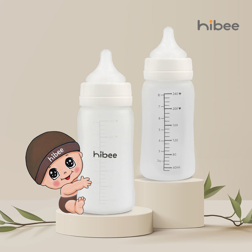 하이비 실리콘 코팅 안심 유리젖병 240ml (젖꼭지포함), 2개, 240ml, 유리젖병(젖꼭지포함) LL(9개월이상) 56,500원