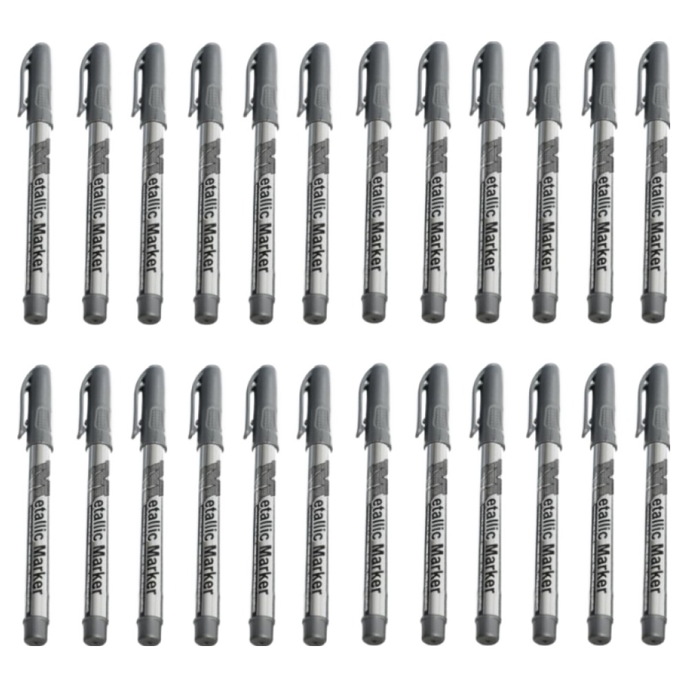 엠앤지 수성 메탈릭 마카펜 실버, 24개, 1색 12,540원