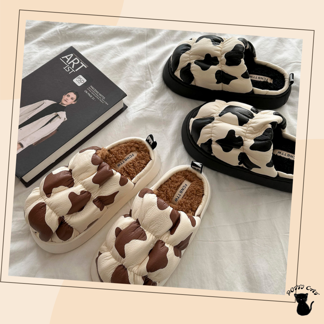 POTTI 겨울 데일리 털슬리퍼 여성 패딩 거실화 방한 실내화 9,800원
