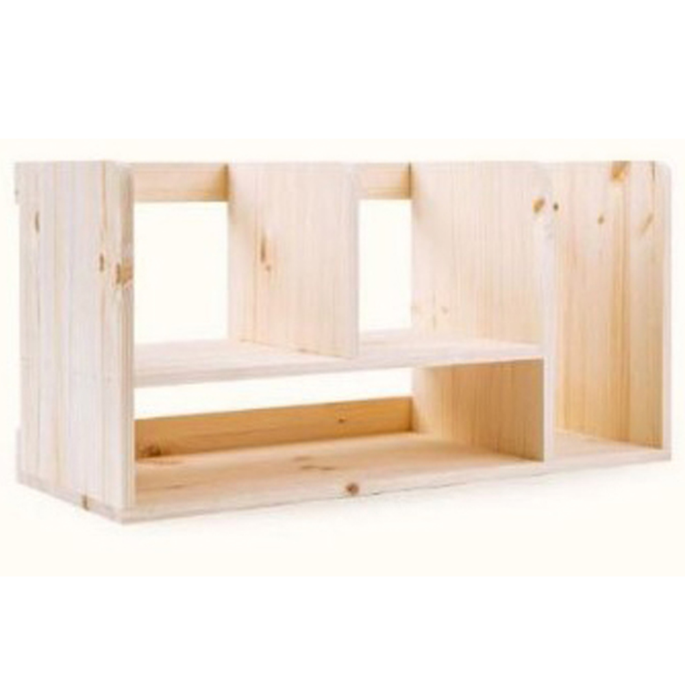 솔이솔문 레드파인 원목 책꽂이 책상 사무실 책선반 수납 1단 2단, 2단, 내추럴(무도장) 41,900원