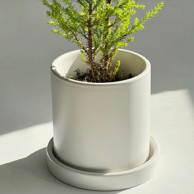 앙비까사 무광심플 화분 + 받침 세트 3,370원