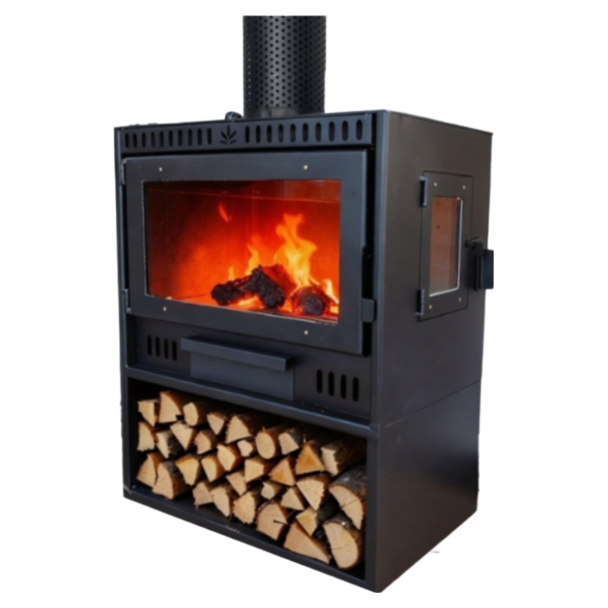 에토라 화목난로 연통 캠핑장 히터 장작 나무 리버스 벽난로 불멍 화력 카페 팬션 320,000원