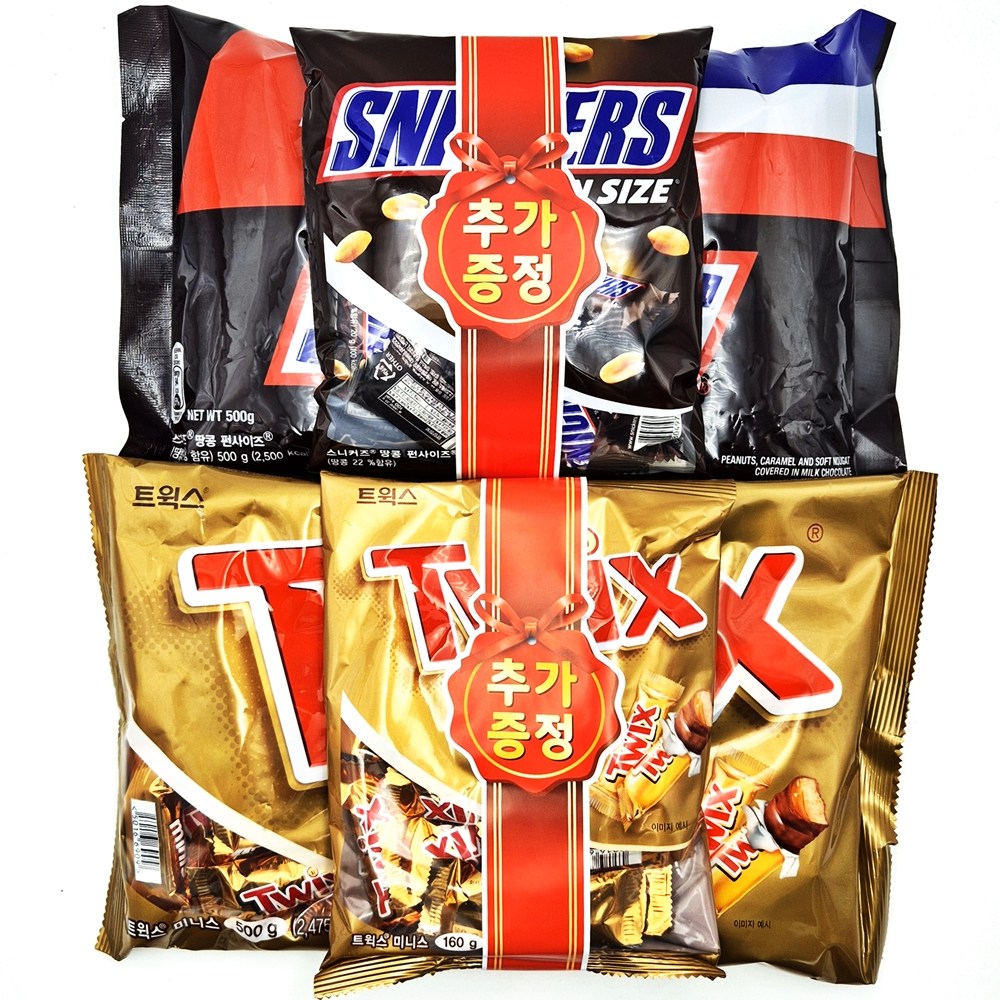 마즈 스니커즈 660g+트윅스 660g 초코바, 1개, 1.32kg 23,000원