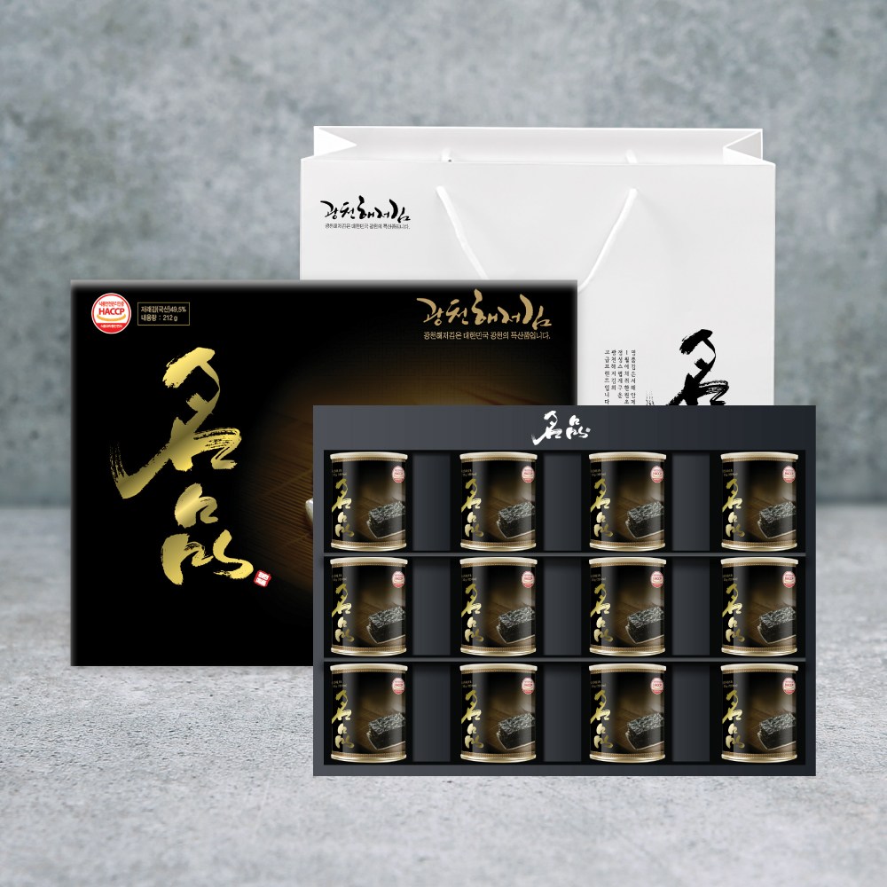 광천해저김 명품선물세트 4-12호, 1세트, 30g 80,000원