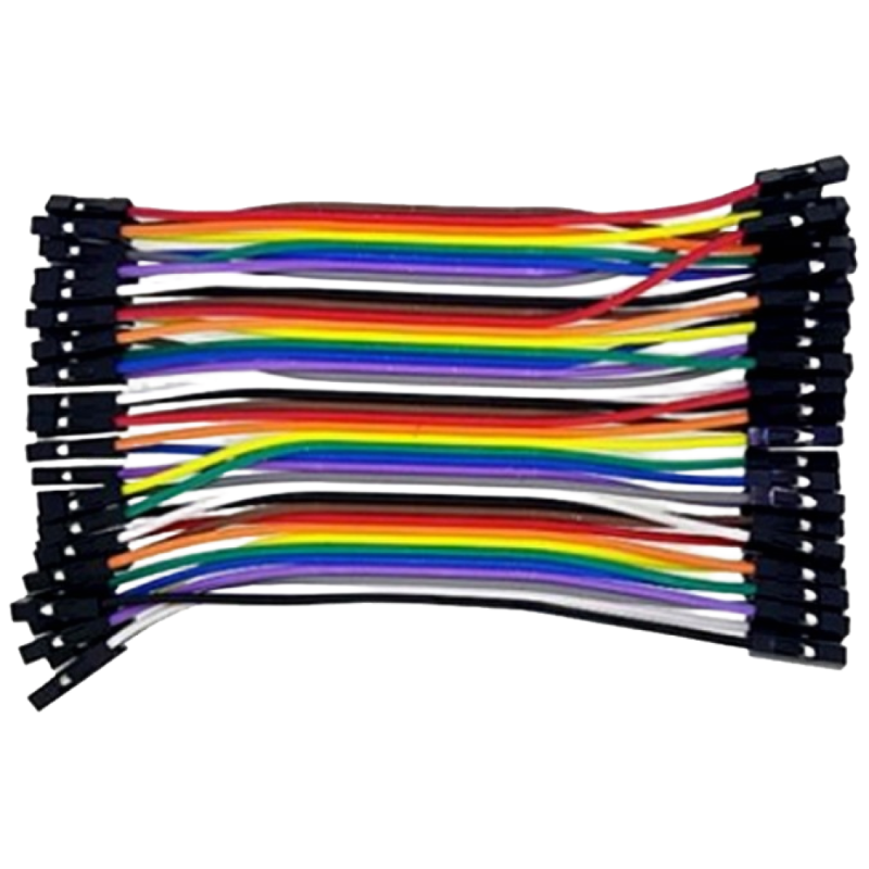 40핀 아두이노 점퍼케이블 10cm 암암 F-F 점퍼선 850원